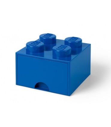 Cutie Depozitare LEGO 2x2, Cu Sertar, Albastru