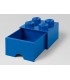 Cutie Depozitare LEGO 2x2, Cu Sertar, Albastru