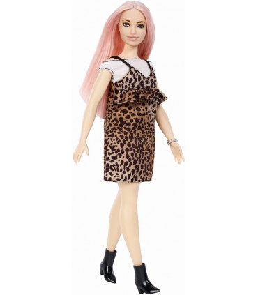 Papusa Barbie Fashionista Cu Parul Roz