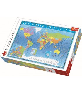 Puzzle Harta Politica A Lumii, 2000 Piese