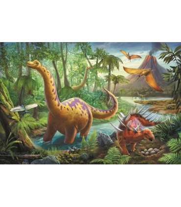 Puzzle Migratia Dinozaurilor, 60 Piese