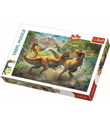 Puzzle Tyrannosauri In Lupta, 160 Piese