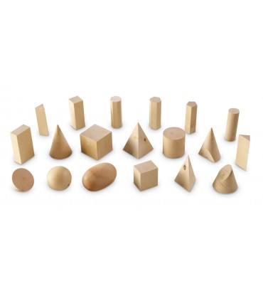 Forme geometrice din lemn (set 19)