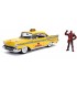 Yellow Taxi Chevy 1957 Dead Pool Scara 1:24