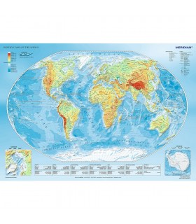 Puzzle Harta Fizica A Lumii, 1000 Piese