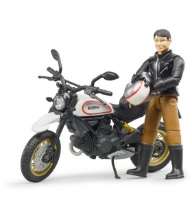Motocicleta Ducati Desert Sled Cu Motociclist