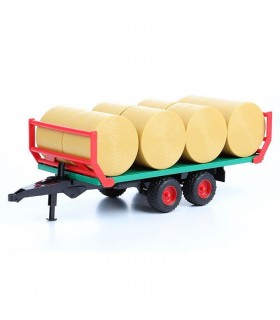 Remorca Transport Baloti Cu 8 Baloti Rotunzi