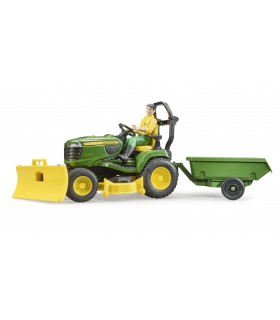 Tractor De Cosit John Deere Cu Remorca Si Gradinar