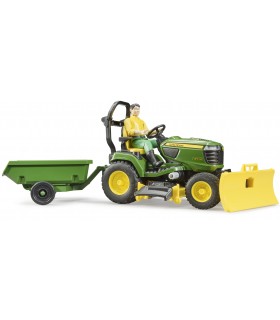 Tractor De Cosit John Deere Cu Remorca Si Gradinar