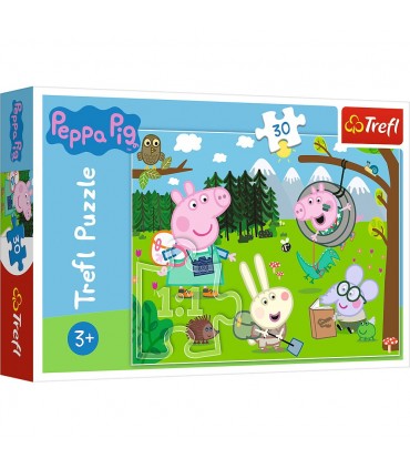 Puzzle Peppa Pig In Drumetie, 30 Piese