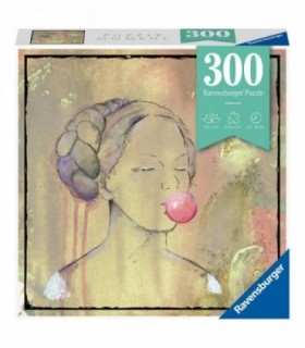 Puzzle Doamna Cu Balon Din Guma, 300 Piese