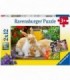Puzzle Porcusor De Guinea Si Iepuras, 2x12 Piese