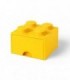 Cutie Depozitare LEGO 2X2 Cu Sertar, Galben