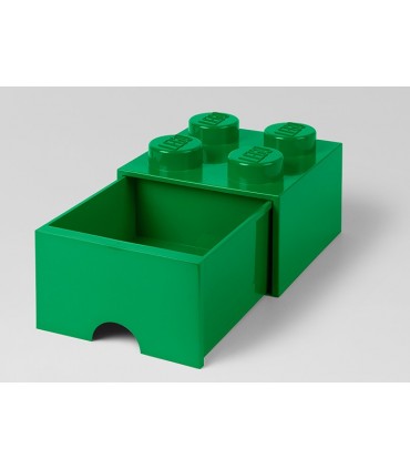 Cutie Depozitare LEGO 2X2 Cu Sertar, Verde