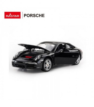 Masinuta Metalica Porsche 911 Negru, Scara 1:24