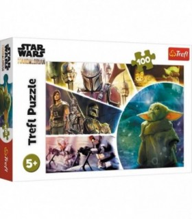 Puzzle Trefl 100 Starwars Baby Yoda Madalorianul