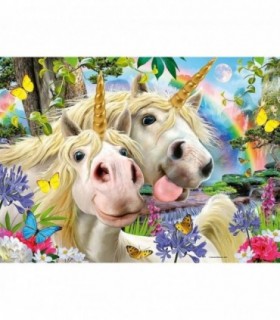 Puzzle Selfie Cu Unicorni, 100 Piese
