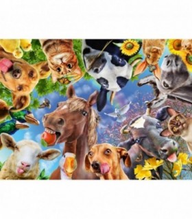 Puzzle Portret Cu Animale, 200 Piese