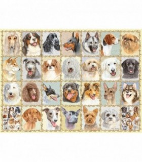 Puzzle Portrete De Caini, 500 Piese