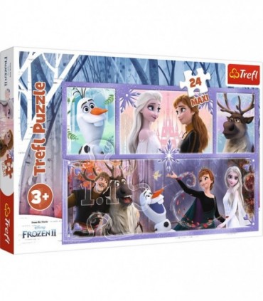 Puzzle Frozen2 O Lume Magica, 24 Piese Maxi