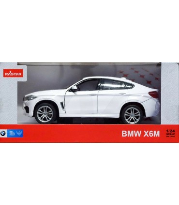 Masinuta Metalica BMW X6M Alb, Scara 1:24
