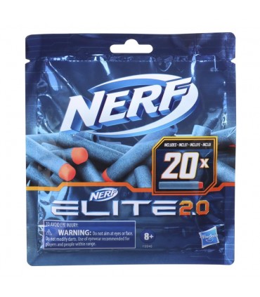 Nerf Elite Munitie 2.0 Refill, 20 Piese