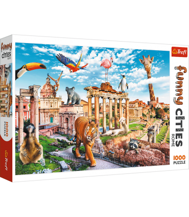 Puzzle Orase Amuzante - Roma Salbatica, 1000 Piese