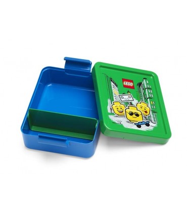 Cutie pentru sandwich LEGO Iconic albastru-verde