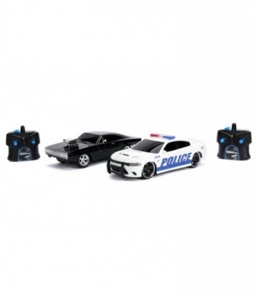 Set Masinute Fast And Furious RC Toyota Supra&Dodge Charger SRT, Scara 1:16
