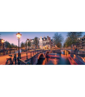 Puzzle Seara In Amsterdam, 1000 Piese Panorama