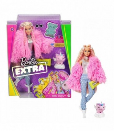 Papusa Barbie Extra Style Fluffy Pinky
