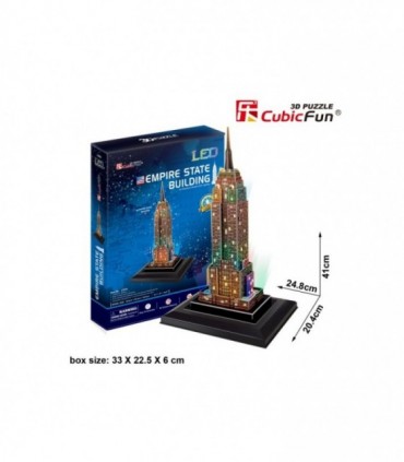 Puzzle 3D Led Empire State Building, 38 Piese