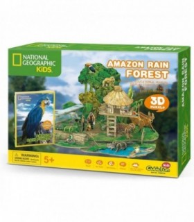 Puzzle 3D & Brosura - Padure Amazoniana, 67 Piese