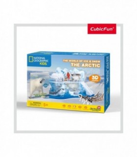 Puzzle 3D & Brosura - Lumea De Gheata, 73 Piese