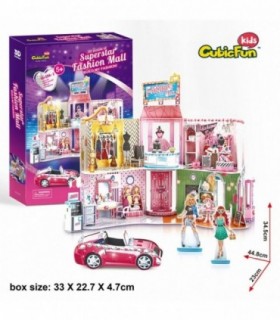 Puzzle 3D & Stickere Mall, 157 Piese