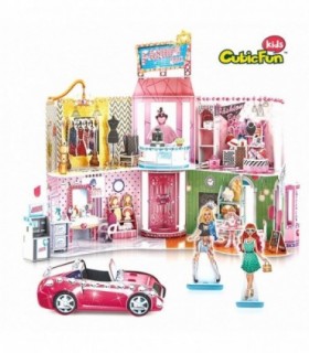 Puzzle 3D & Stickere Mall, 157 Piese