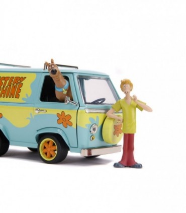 Set Dubita Metalica Scooby Doo Mystery Van Scara 1:24 & 2 Figurine Scooby Doo Si Shaggy
