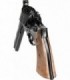 Revolver Politie Python, Culoare Negru, 12 Capse