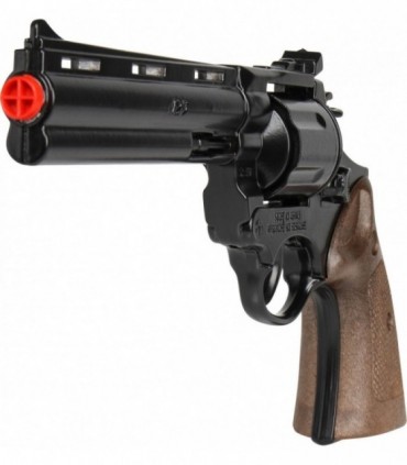 Revolver Politie Python, Culoare Negru, 12 Capse