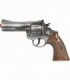 Revolver Politie Magnum, Culoare Argint Antichizat, 12 Capse