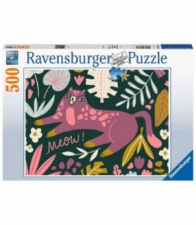 Puzzle Pisicuta Trendy, 500 Piese