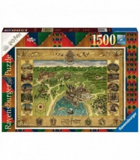 Puzzle Harta Hogwarts, 1500 Piese
