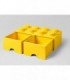 Cutie Depozitare LEGO 2x4 Cu Sertare, Galben