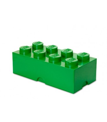 Cutie Depozitare LEGO 2x4, Verde Inchis