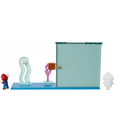Diorama Underwater Cu Figurina Mario Si Accesorii