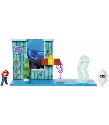 Diorama Underwater Cu Figurina Mario Si Accesorii
