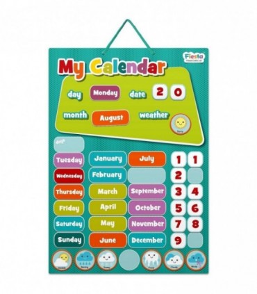 Calendarul Meu Magnetic, 20 x 26 Cm Multicolor