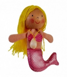 Marioneta Pentru Deget Sirena Multicolor