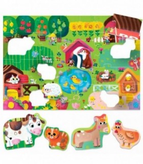 Ecoplay - Puzzle Animalute La Ferma