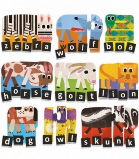 Ecoplay - Puzzle-Uri Progresive Litere Si Cuvinte Eng